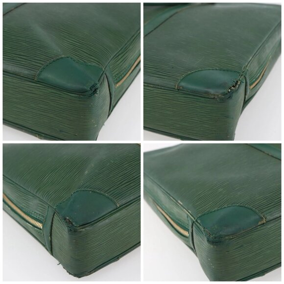 LOUIS VUITTON Epi Porte Documents Voyage Business Bag Green - Picture 16 of 16